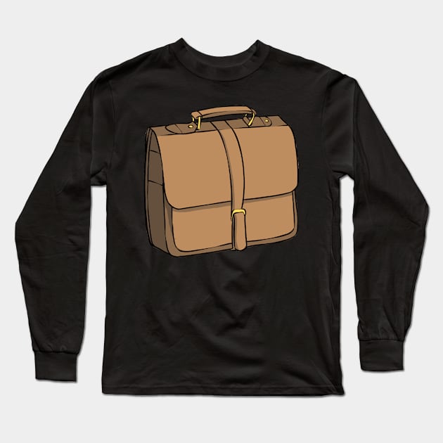 Briefcase Work Business Office Meeting Long Sleeve T-Shirt by fromherotozero